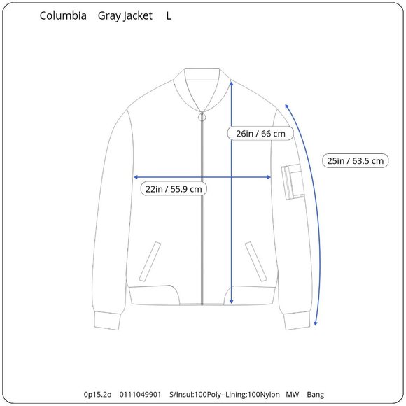 Columbia Lightweight Jacket Womens L Gray Quilted Zipper Pockets Embroidered - Picture 10 of 10